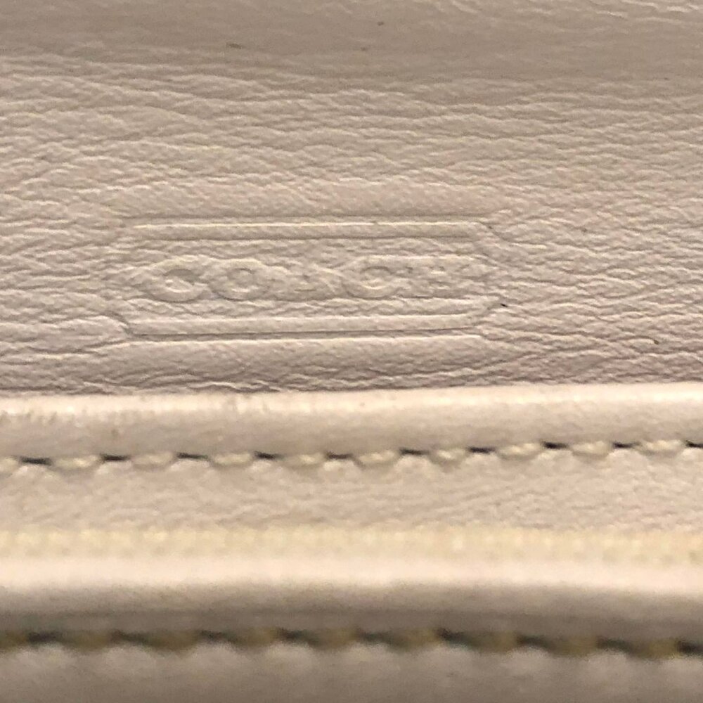COACH Vintage Scribble Signature C Flap Card Wallet Multi-color Pastel - Picture 6 of 6